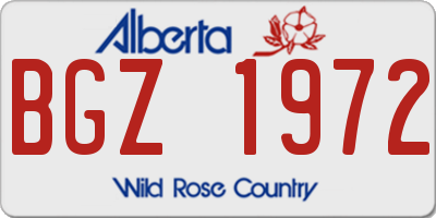 AB license plate BGZ1972