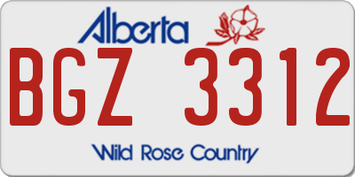 AB license plate BGZ3312