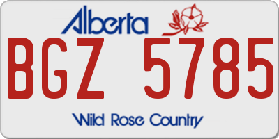AB license plate BGZ5785