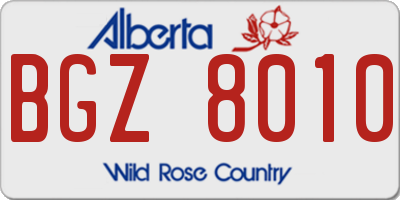 AB license plate BGZ8010
