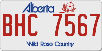 AB license plate BHC7567
