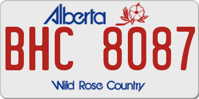 AB license plate BHC8087