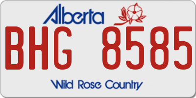 AB license plate BHG8585