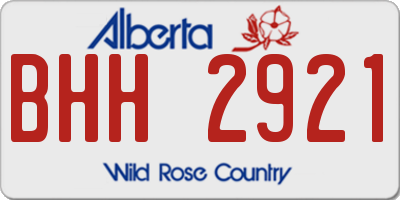 AB license plate BHH2921