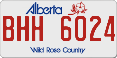 AB license plate BHH6024