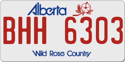 AB license plate BHH6303