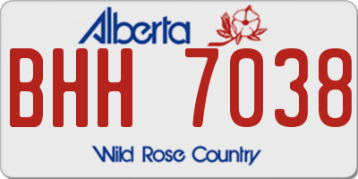AB license plate BHH7038