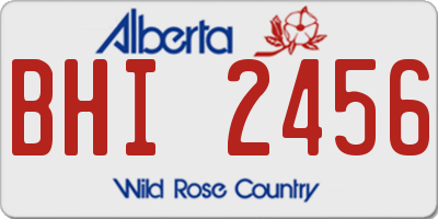 AB license plate BHI2456