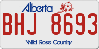 AB license plate BHJ8693