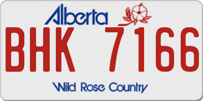 AB license plate BHK7166