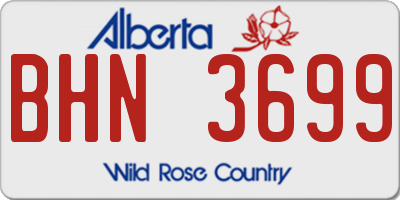 AB license plate BHN3699