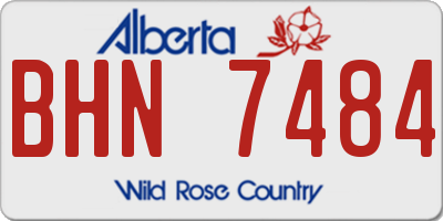 AB license plate BHN7484