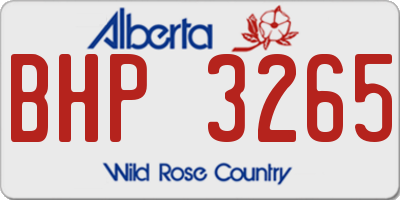 AB license plate BHP3265