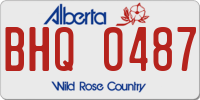 AB license plate BHQ0487