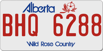 AB license plate BHQ6288