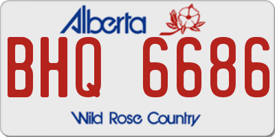 AB license plate BHQ6686