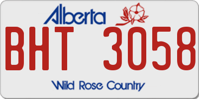 AB license plate BHT3058