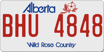 AB license plate BHU4848