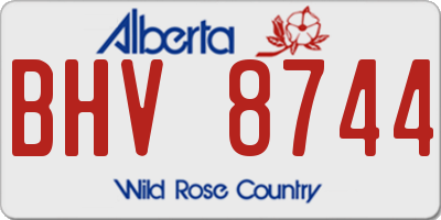 AB license plate BHV8744