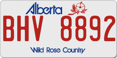 AB license plate BHV8892