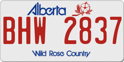 AB license plate BHW2837