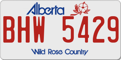 AB license plate BHW5429