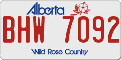 AB license plate BHW7092