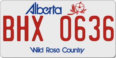 AB license plate BHX0636