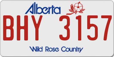 AB license plate BHY3157