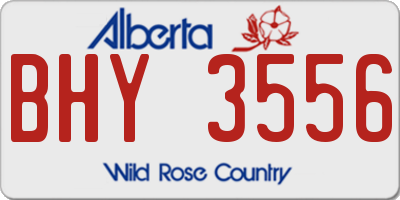 AB license plate BHY3556