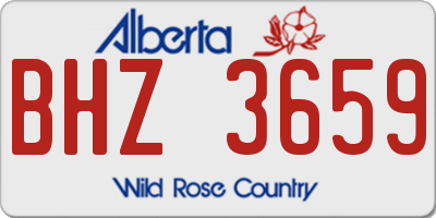 AB license plate BHZ3659