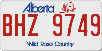 AB license plate BHZ9749
