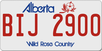 AB license plate BIJ2900