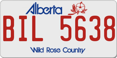 AB license plate BIL5638