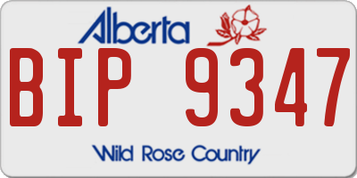 AB license plate BIP9347