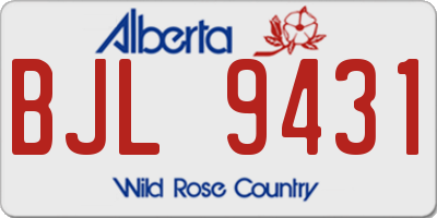 AB license plate BJL9431