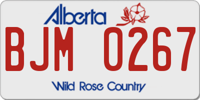 AB license plate BJM0267