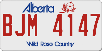 AB license plate BJM4147