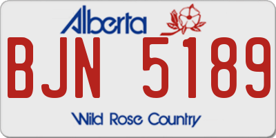 AB license plate BJN5189