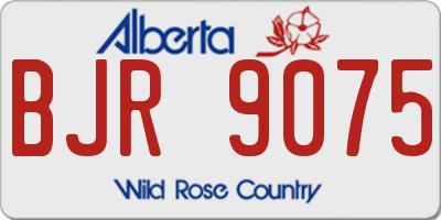 AB license plate BJR9075