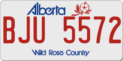 AB license plate BJU5572