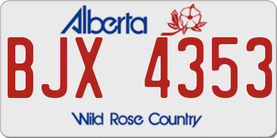 AB license plate BJX4353