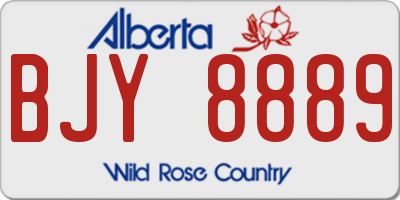 AB license plate BJY8889