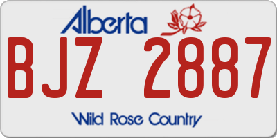 AB license plate BJZ2887