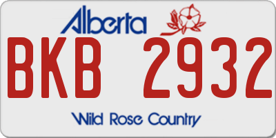 AB license plate BKB2932