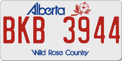 AB license plate BKB3944