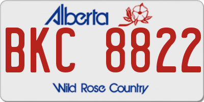 AB license plate BKC8822