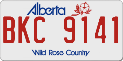 AB license plate BKC9141