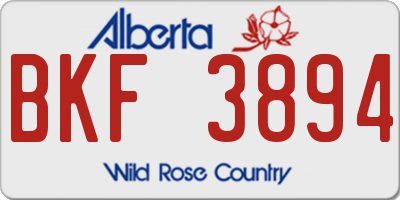 AB license plate BKF3894