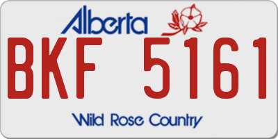 AB license plate BKF5161